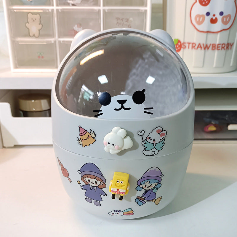 Student Dormitory Household Sundry Storage Box Waste Paper Bin