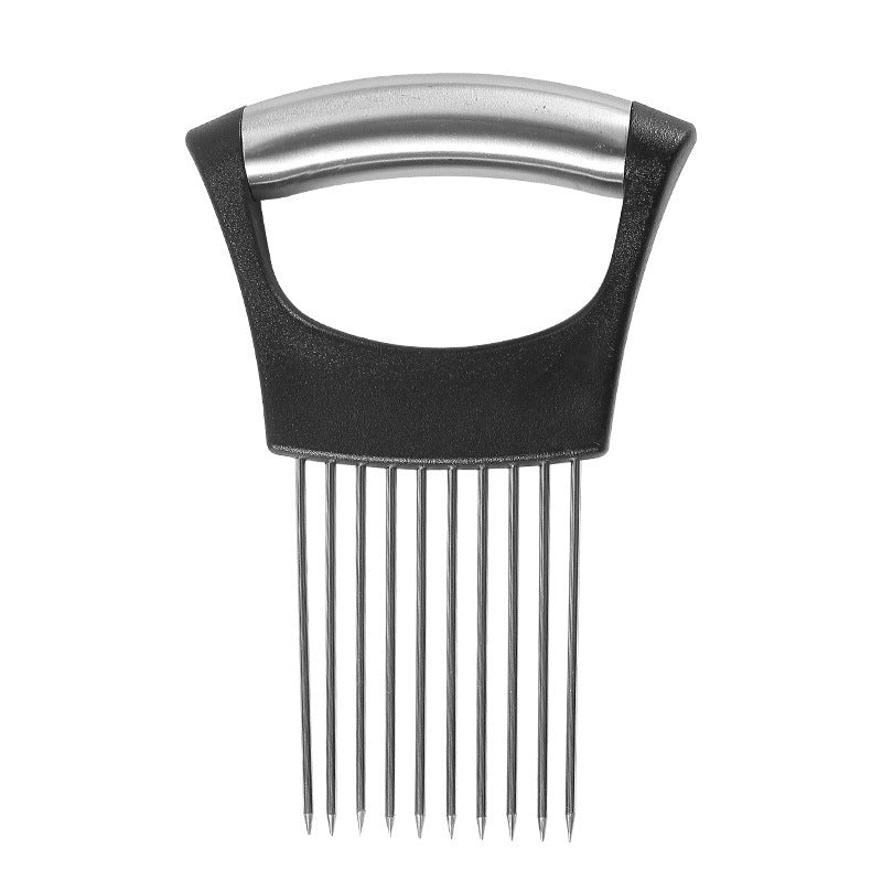 Multi-function Vegetable Cutter Stainless Steel Onion Steak Flosser Slice Holder