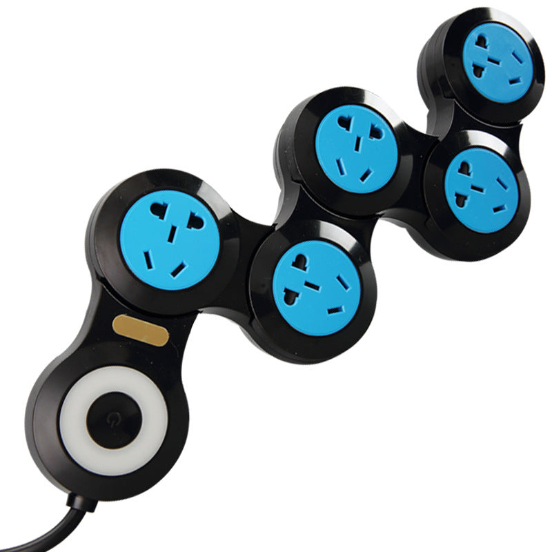 Multifunctional folding rotary socket