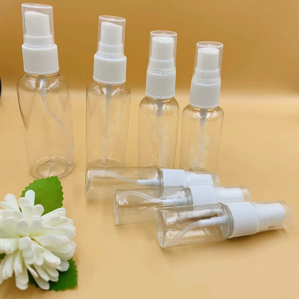 Transparent spray bottle