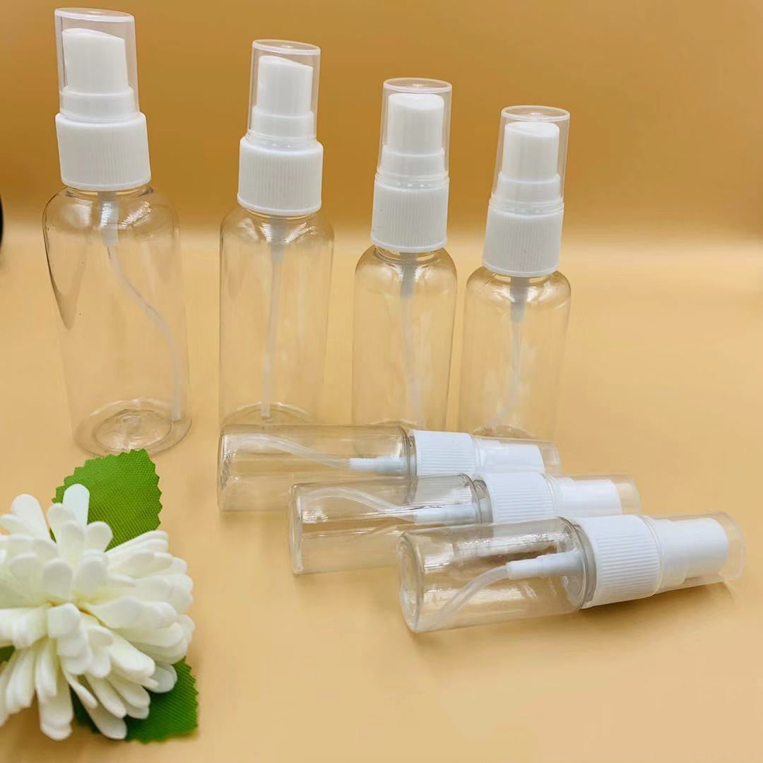 Transparent spray bottle