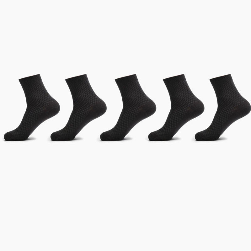 Bamboo Fiber Men Socks Business Breathable Male