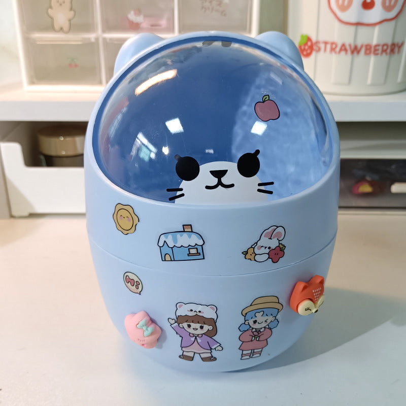 Student Dormitory Household Sundry Storage Box Waste Paper Bin