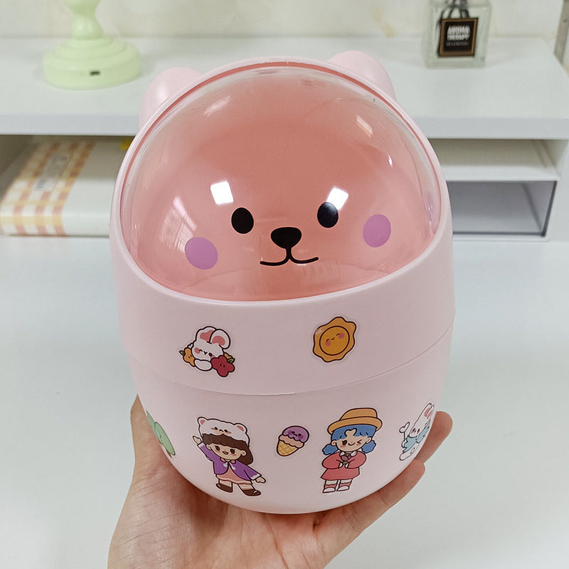 Student Dormitory Household Sundry Storage Box Waste Paper Bin