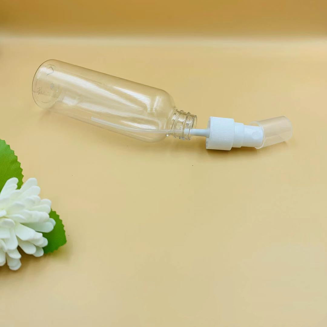 Transparent spray bottle