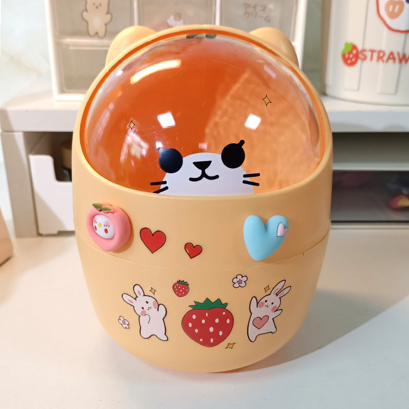 Student Dormitory Household Sundry Storage Box Waste Paper Bin