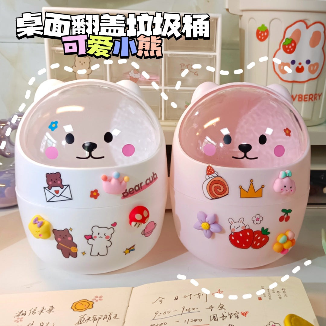 Student Dormitory Household Sundry Storage Box Waste Paper Bin