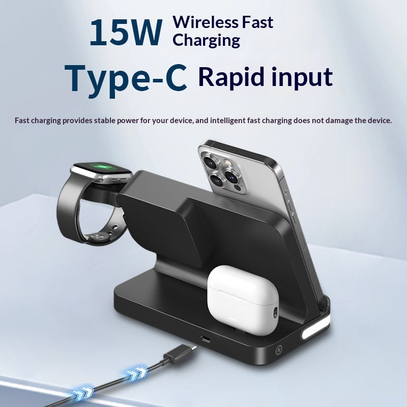 Clock Alarm Compatible With Mobile Phones Smartwatches Headphones And Wireless Chargers