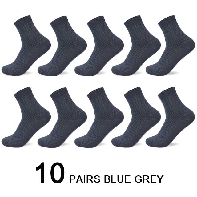 Bamboo Fiber Men Socks Business Breathable Male