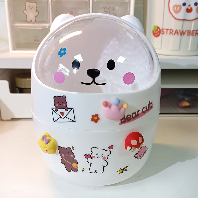 Student Dormitory Household Sundry Storage Box Waste Paper Bin